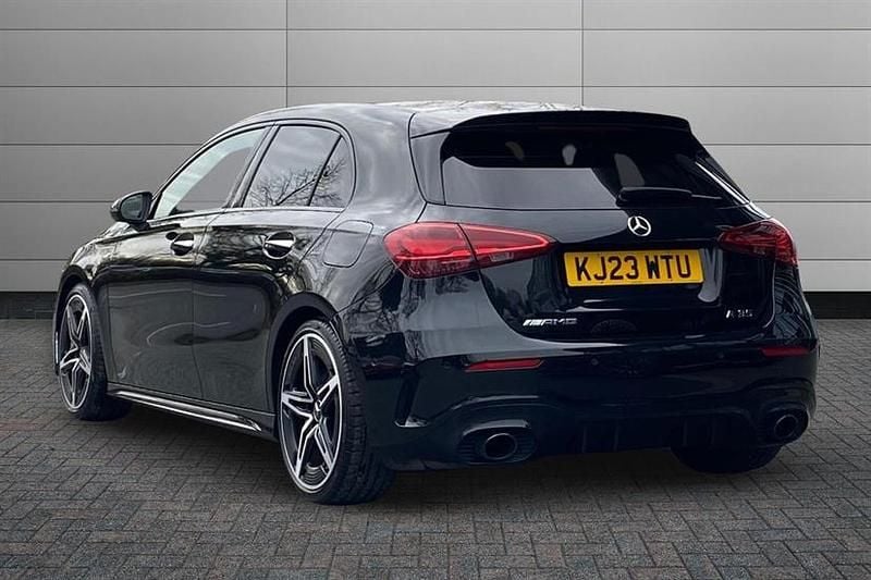 Used Mercedes A35 AMG Premium 306 HP (225 kW) 2023 Cosmos black Hatchback