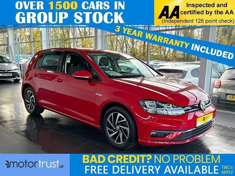 Red Used 2019 VW Golf VII Match Hatchback | £14,495 (Fair price) - Image 1/2