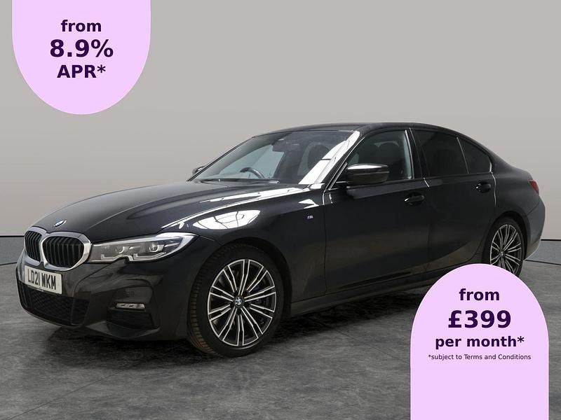 Black Used 2021 BMW 330 M Sport Sedan | £26,273 (Fair price) - Image 1/2