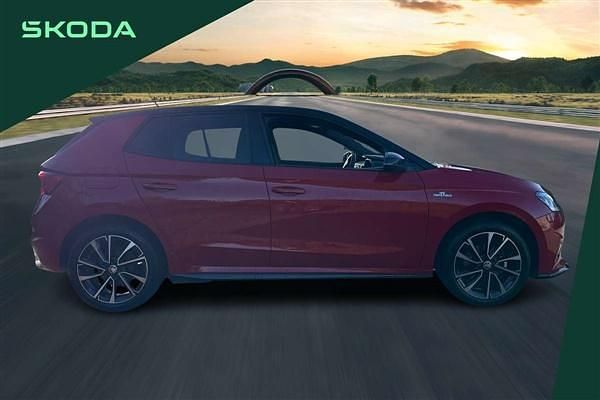 Used Skoda Fabia Monte Carlo 114 HP (83 kW) 2024 Velvet red metallic black magic pearl effect Hatchback