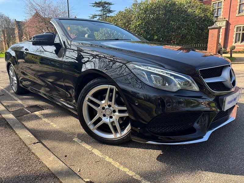 Used Mercedes E220 AMG line 177 HP (130 kW) 2015 Black Cabriolet