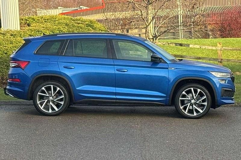 Used Skoda Kodiaq SportLine 150 HP (110 kW) 2022 Blue SUV