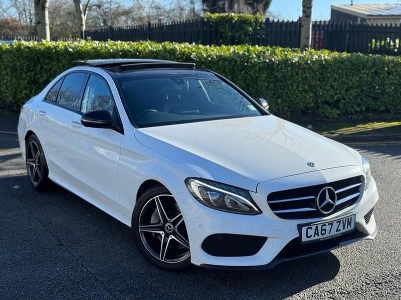 Used Mercedes C250 AMG line 204 HP (150 kW) 2017 White Sedan