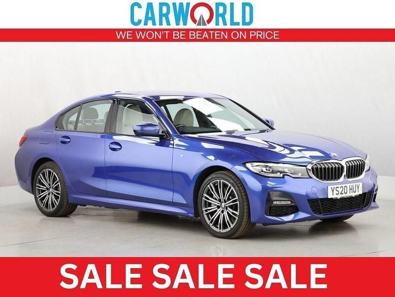 Blue Used 2020 BMW 330e M Sport Sedan | £15,454 (Fair price) - Image 1/4