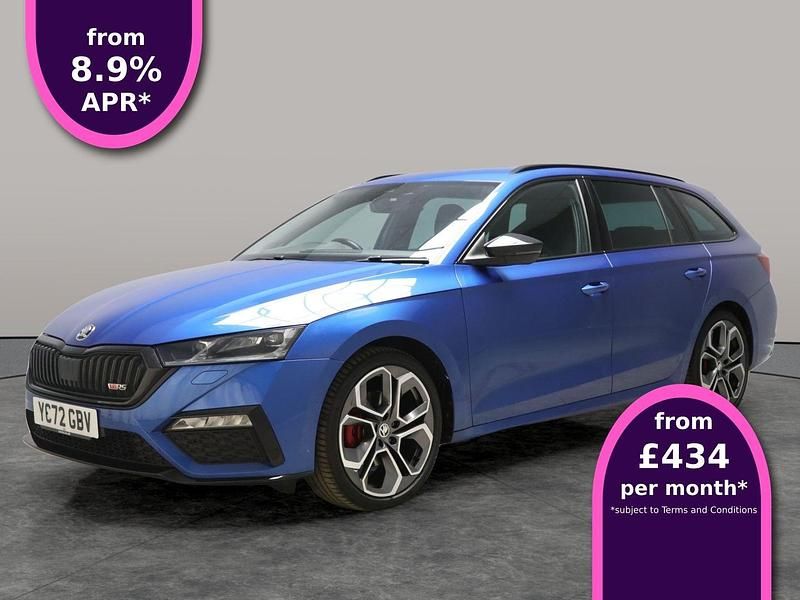 Blue Used 2022 Skoda Octavia vRS Estate | £26,817 (Expensive) - Image 1/4