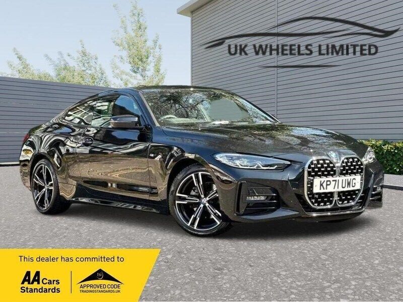 Black Used 2021 BMW 420 M Sport Coupe | £25,990 (Fair price) - Image 1/3