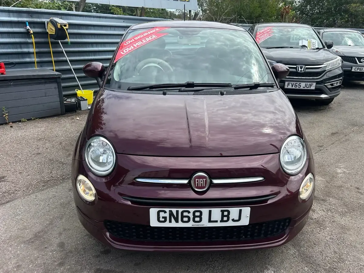 Used Fiat 500 Pop Star 69 HP (50 kW) 2018 Red Hatchback