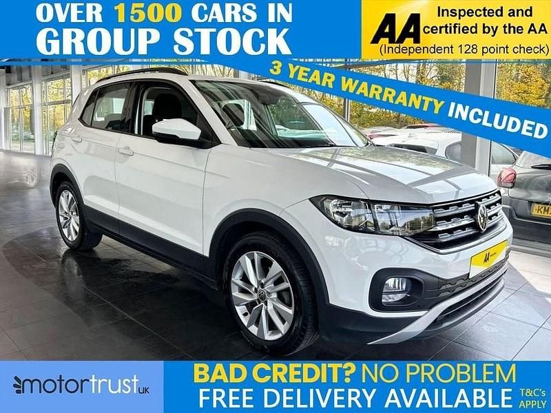 White Used 2022 VW T-Cross SE SUV | £14,595 (Good price) - Image 1/2
