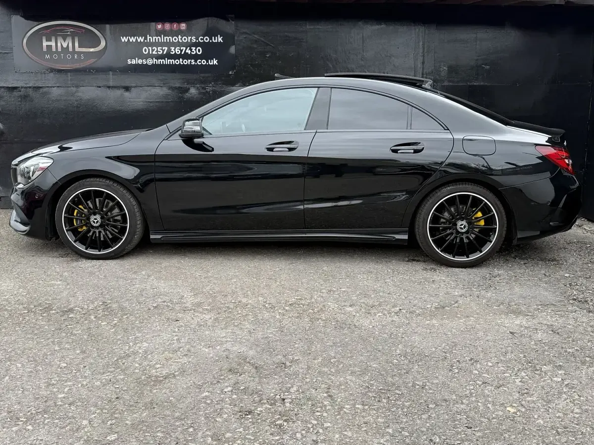 Used Mercedes CLA220 AMG line 170 HP (125 kW) 2019 Black Coupe