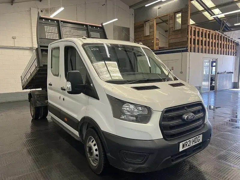 Used Ford Transit 130 HP (95 kW) 2021 White Cabriolet