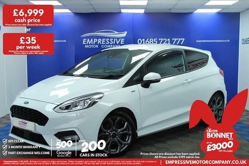 Used Ford Fiesta ST-Line 100 HP (73 kW) 2018 White Hatchback