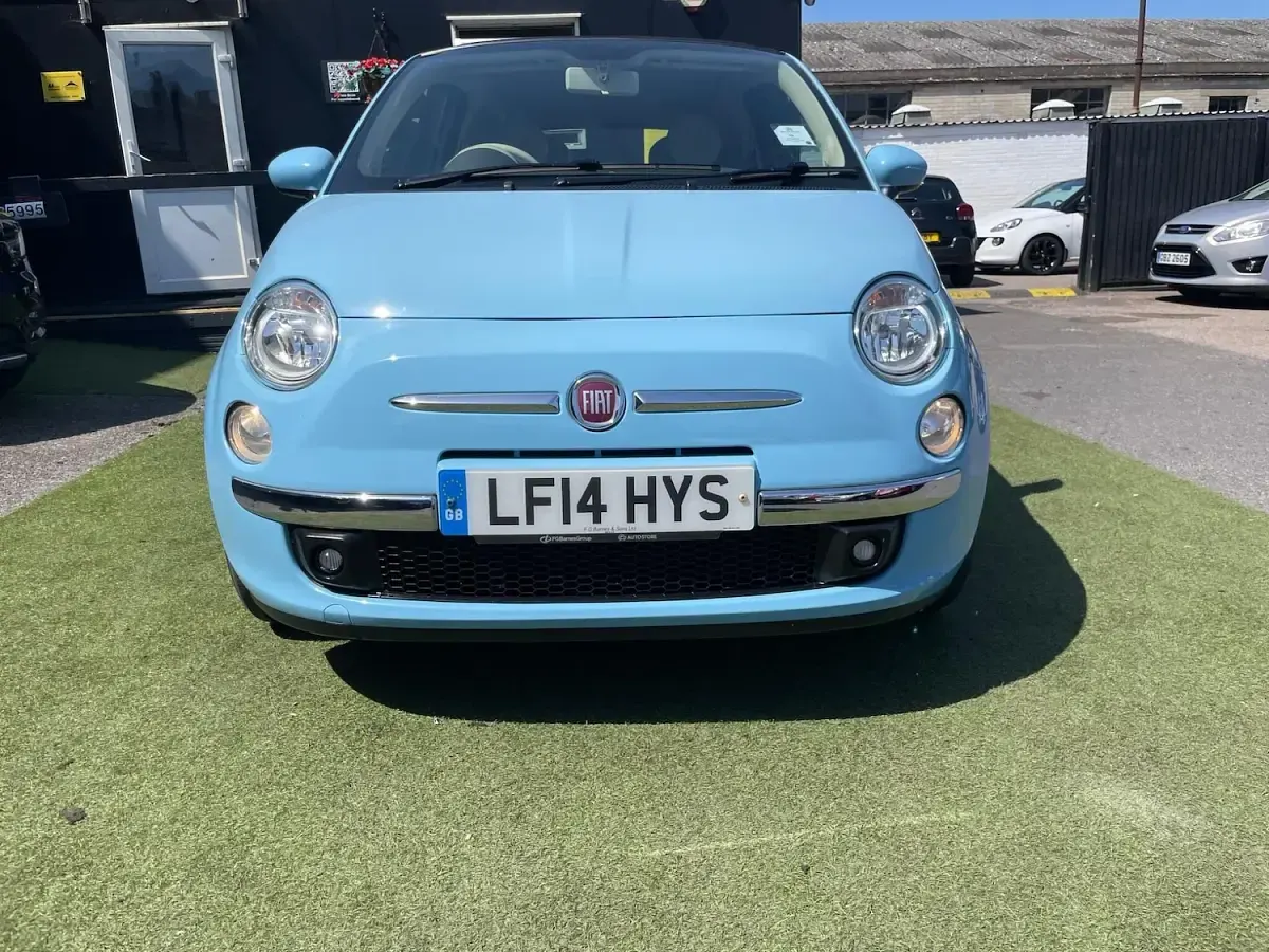 Used Fiat 500C Lounge 2014 Blue Cabriolet