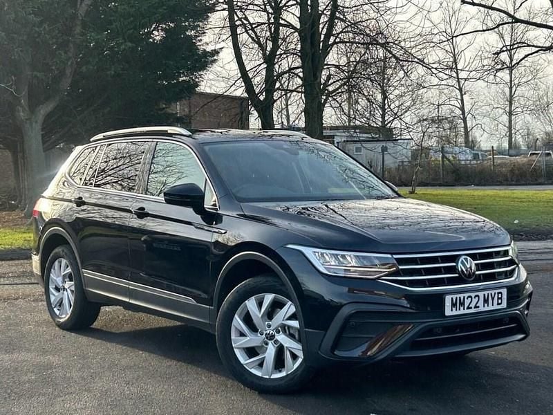 Black Used 2022 VW Tiguan Allspace S SUV | £22,995 (Good price) - Image 1/4