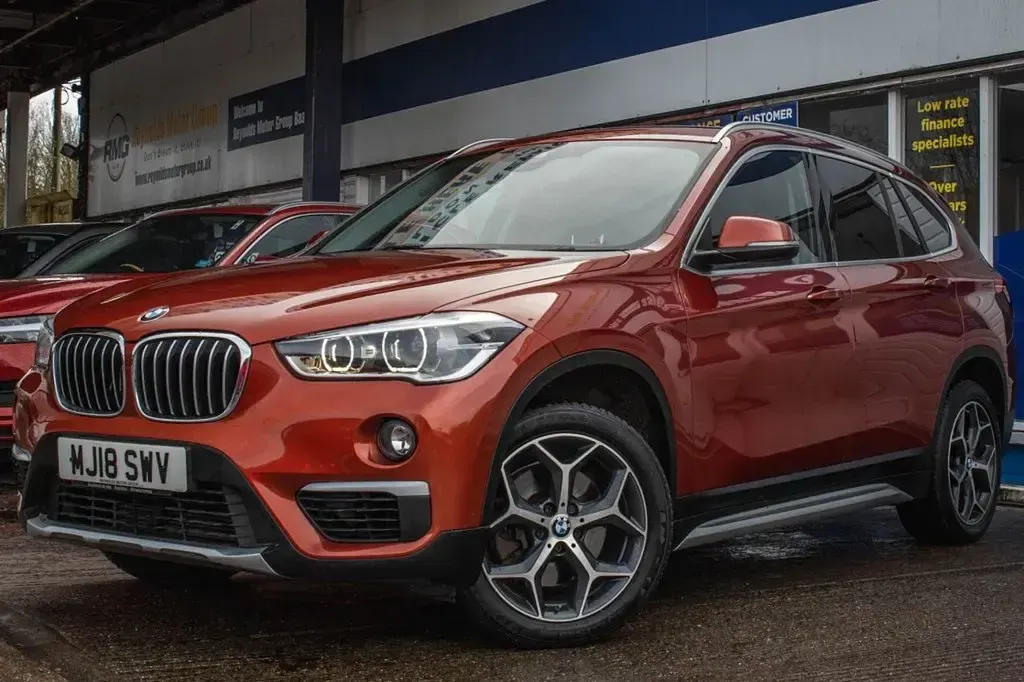 Used BMW X1 xLine 192 HP (141 kW) 2018 Orange SUV