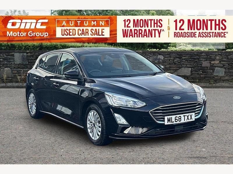 Black Used 2018 Ford Focus Titanium Hatchback | £11,399 (Fair price) - Image 1/4