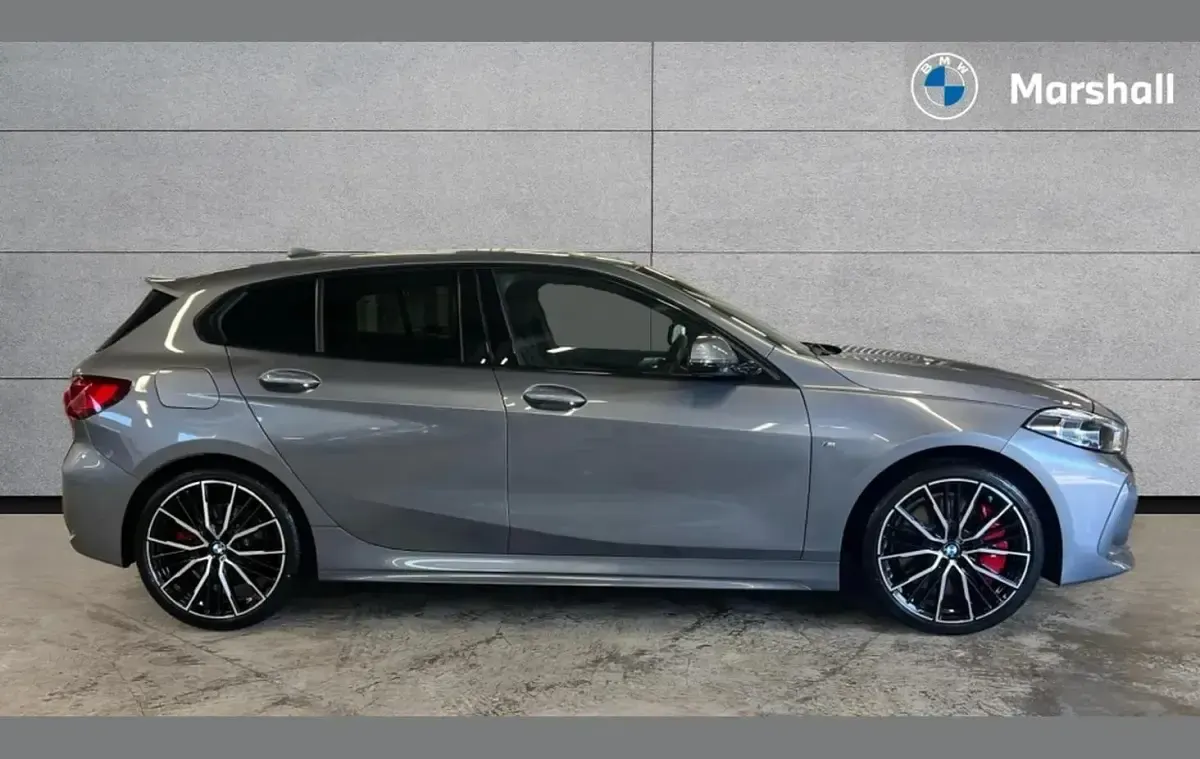 Used BMW 128 Comfort Edition 265 HP (194 kW) 2023 Skyscraper grey metallic Hatchback