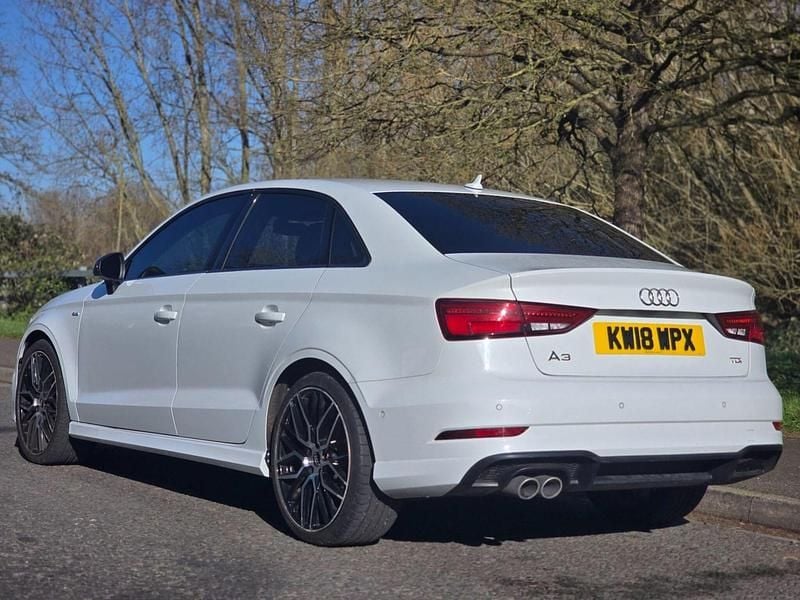 Used Audi A3 Black Edition 150 HP (110 kW) 2018 White Sedan
