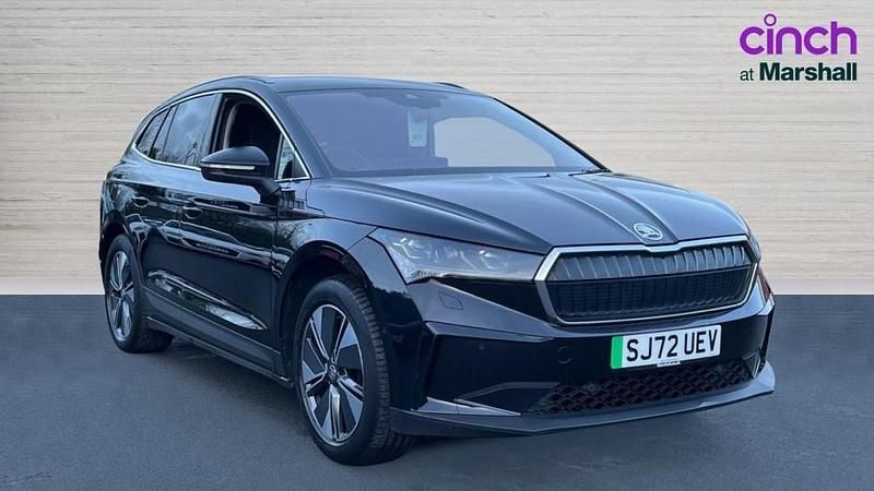 Black magic pearl effect Used 2022 Skoda Enyaq iV ecoSuite SUV | £22,491 (Fair price) - Image 1/4