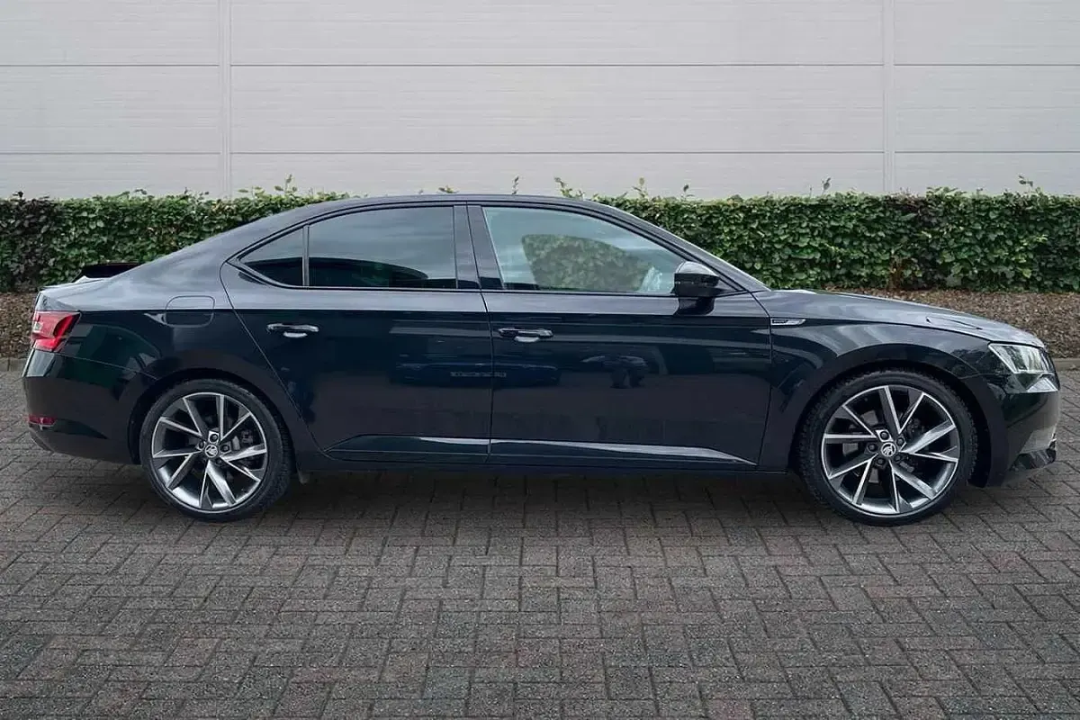 Used Skoda Superb SportlinePlus 110 HP (80 kW) 2019 Black magic pearlescent Hatchback