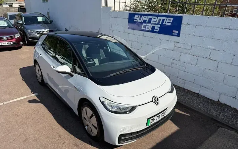 Used VW ID.3 Pro 150 kW (204 HP) 2020 White Hatchback