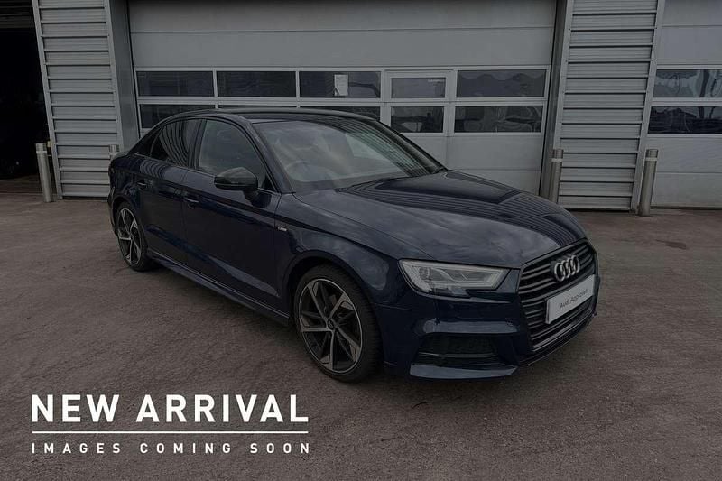 Cosmos blue metallic Used 2018 Audi A3 Black Edition Sedan | £16,495 (Fair price) - Image 1/4