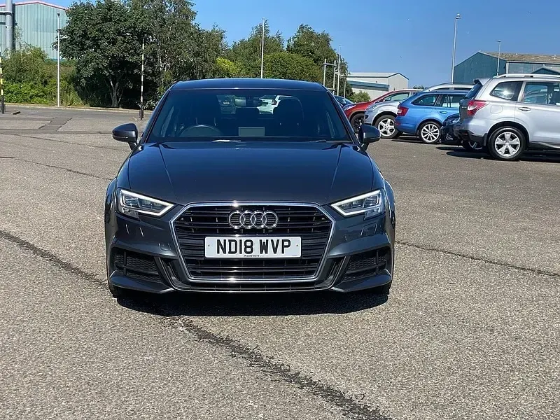 Used Audi A3 S-Line 150 HP (110 kW) 2018 Grey Sedan