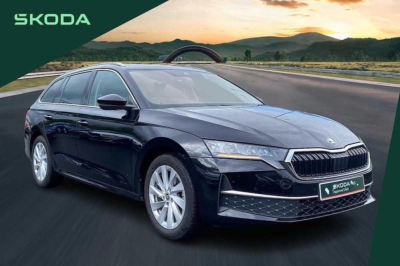 Black Used 2024 Skoda Octavia SE L Estate | £22,849 (Expensive) - Image 1/4