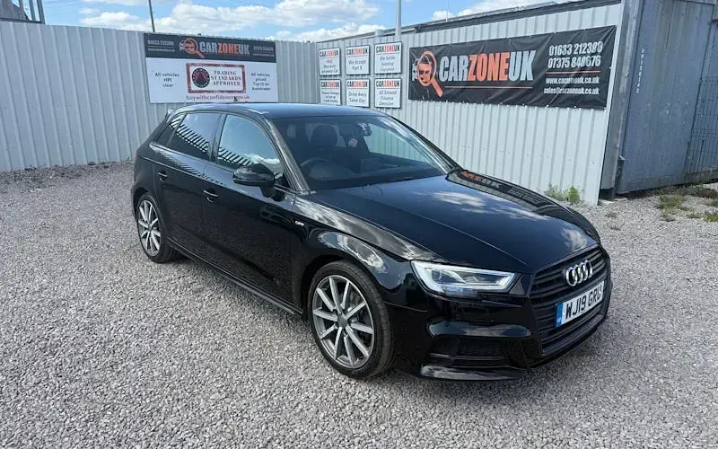 Used Audi A3 Sportback Black Edition 150 HP (110 kW) 2019 Black Hatchback