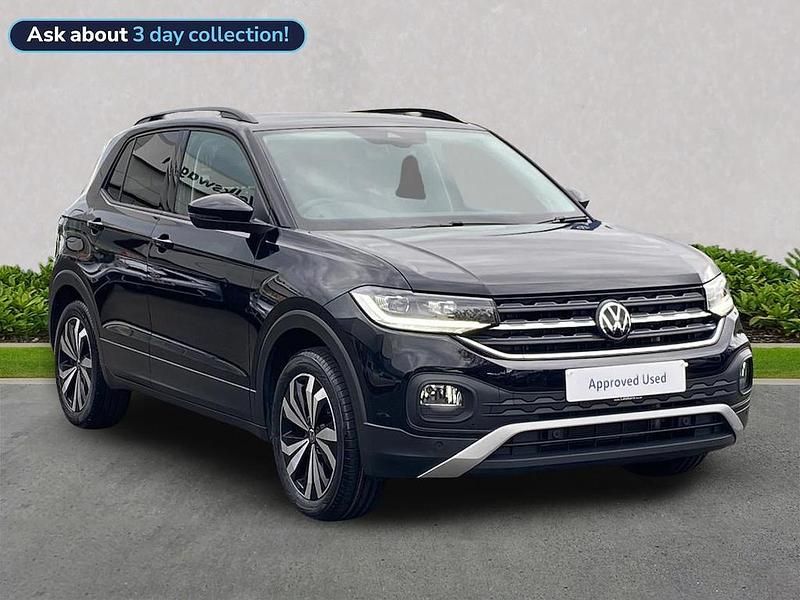 Black Used 2022 VW T-Cross Black Edition SUV | £17,375 (Fair price) - Image 1/4