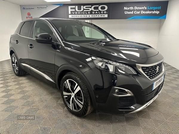 Black Used 2017 Peugeot 3008 GT-line Hatchback | £8,995 (Fair price) - Image 1/4