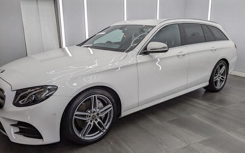 Used Mercedes E220 AMG line 194 HP (142 kW) 2018 White Estate