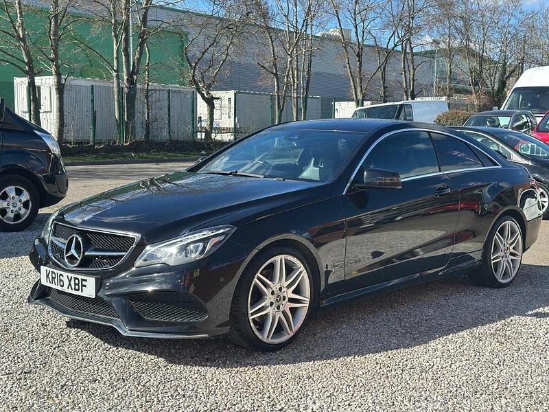 Used Mercedes E220 AMG line 2016 Black Coupe