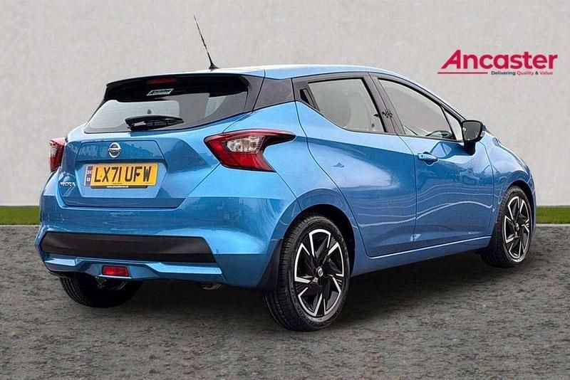 Used Nissan Micra Acenta 91 HP (66 kW) 2021 Blue Hatchback