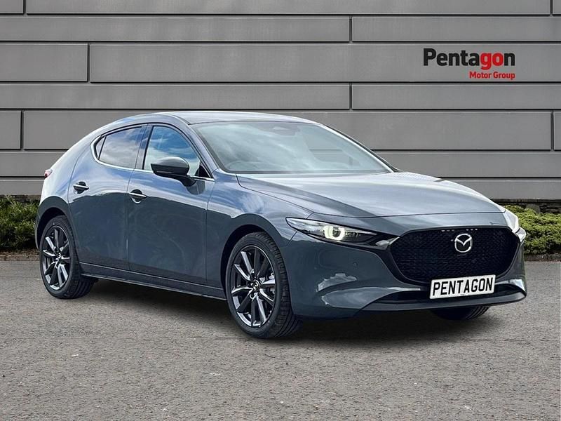 Polymetal grey Used 2025 Mazda 3 Exclusive-Line Hatchback | £21,950 - Image 1/4