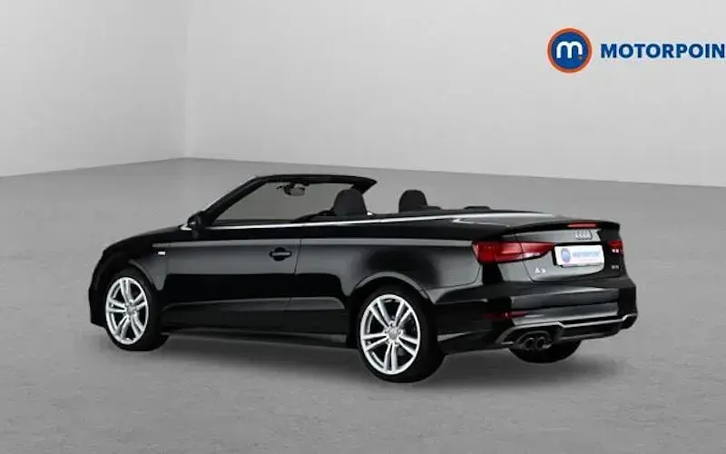 Used Audi A3 Cabriolet S-Line 150 HP (110 kW) 2018 Black Cabriolet