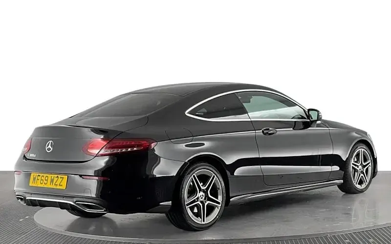 Used Mercedes C300 AMG line 245 HP (180 kW) 2020 Black Coupe