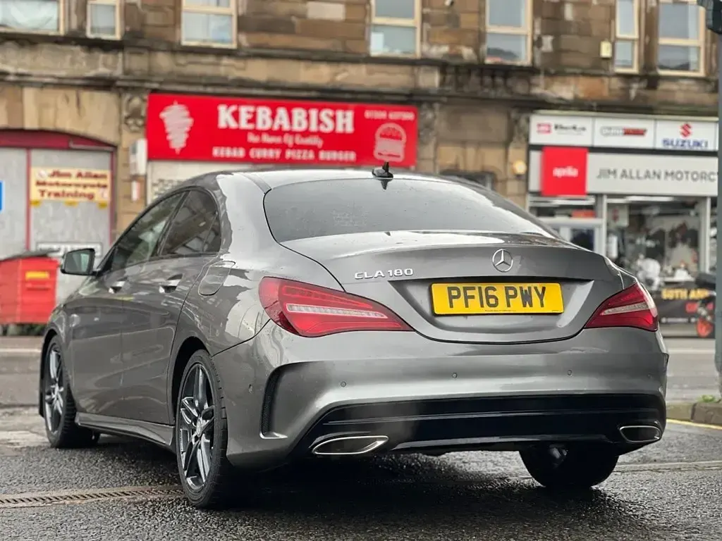 Used Mercedes CLA180 AMG line 122 HP (89 kW) 2016 Grey Sedan