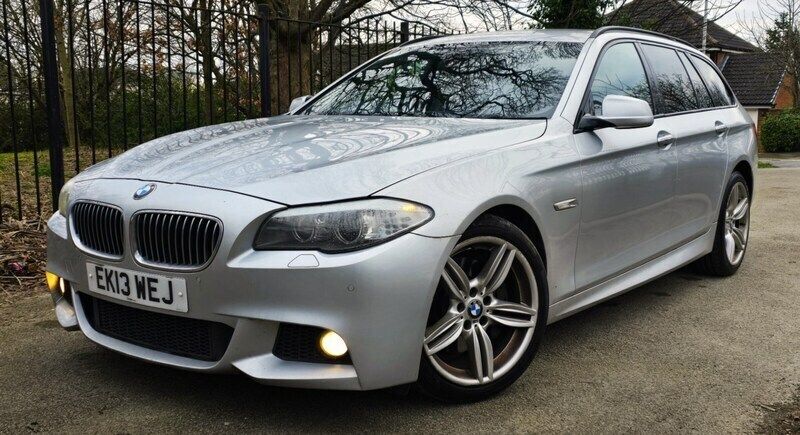 Silver Used 2013 BMW 530 M Sport Estate | £8,690 (Fair price) - Image 1/4
