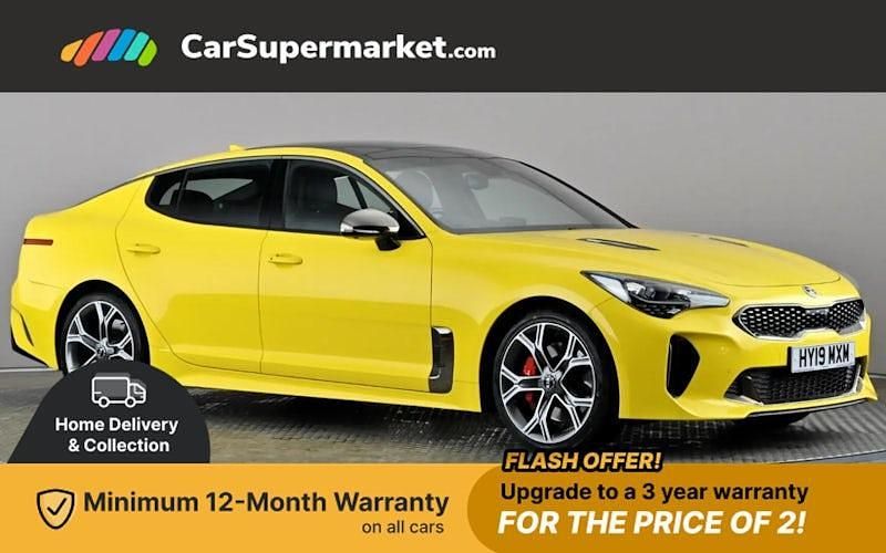 Yellow Used 2019 Kia Stinger Hatchback | £25,197 (Fair price) - Image 1/3