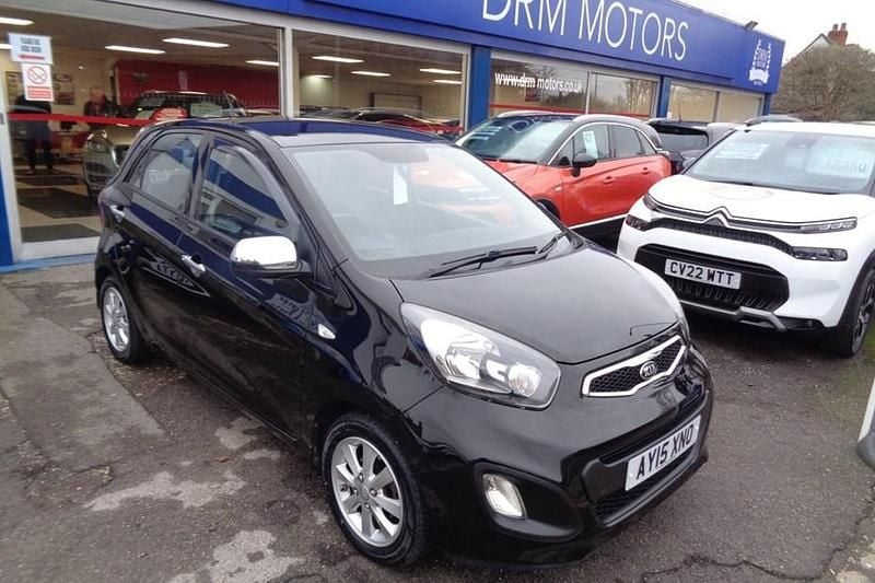 Used Kia Picanto 68 HP (50 kW) 2015 Black Hatchback