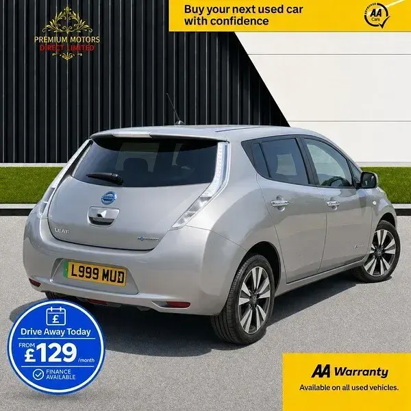 Used Nissan Leaf Tekna 30 kW (41 HP) 2017 Silver Hatchback