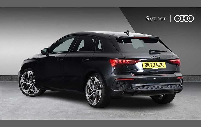 Used Audi A3 Black Edition 147 HP (108 kW) 2023 Black Sedan