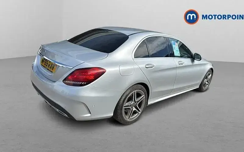 Used Mercedes C300 AMG Line Premium 245 HP (180 kW) 2019 Silver Sedan