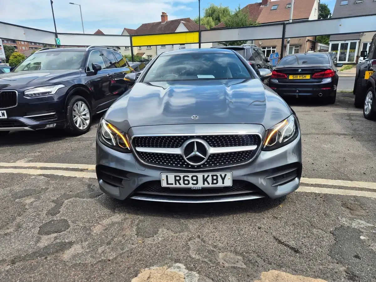 Used Mercedes E220 AMG line 2019 Grey Coupe