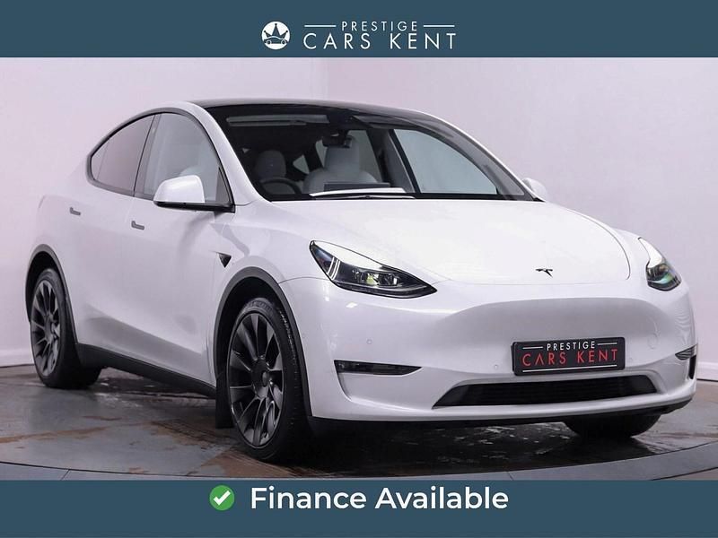 Used Tesla Model Y Long Range AWD 378 kW (514 HP) 2022 White SUV