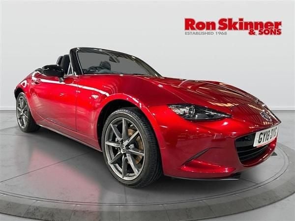 Red Used 2018 Mazda MX5 Cabriolet | £13,499 (Good price) - Image 1/4