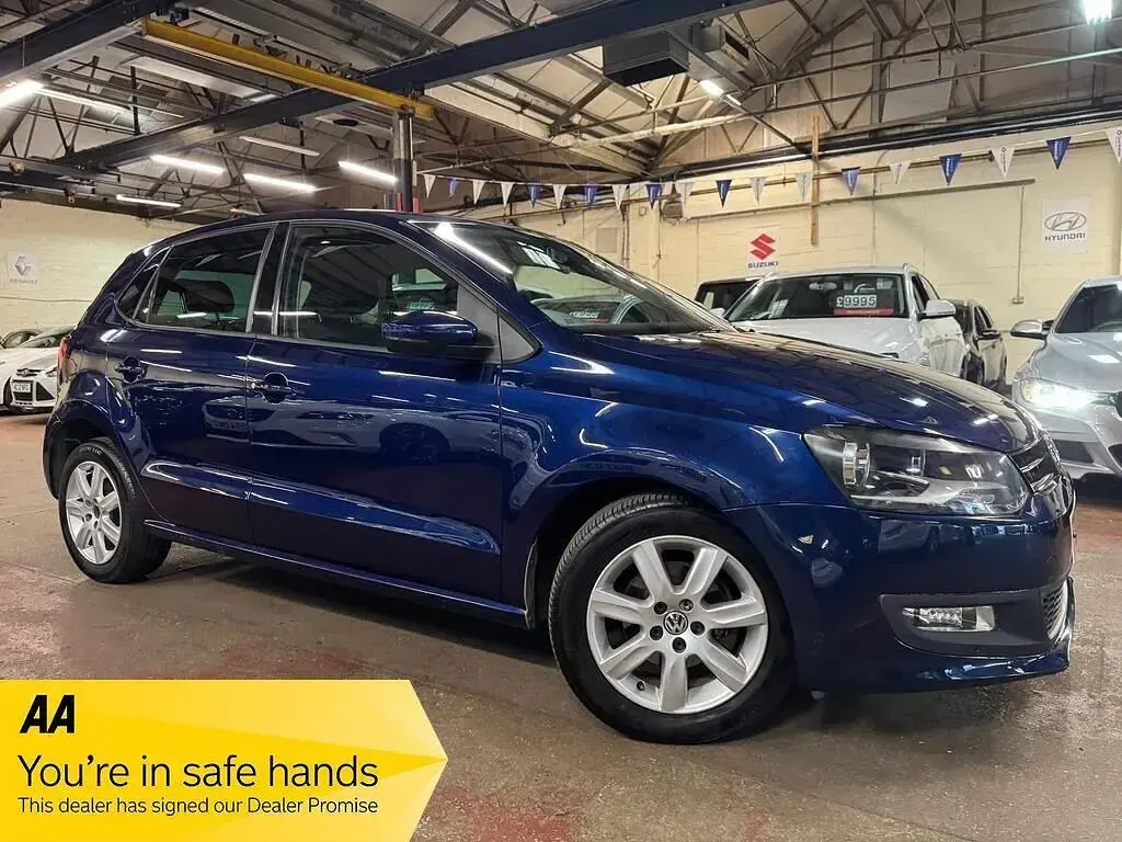 Begagnad VW Polo Edition 2014 Blå Halvkombi