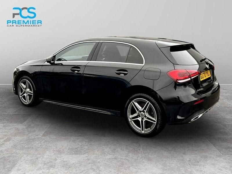 Used Mercedes A250 AMG line 218 HP (160 kW) 2020 Black Hatchback