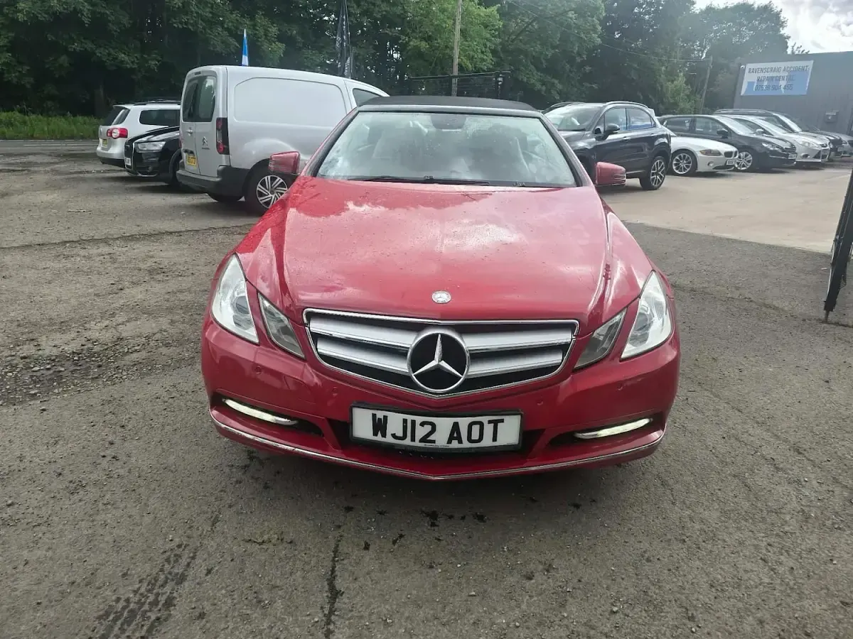 Used Mercedes E220 SE 2012 Red Cabriolet