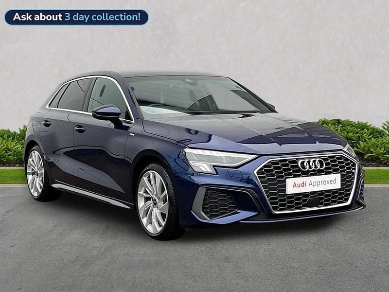 Blue Used 2023 Audi A3 S-Line Hatchback | £19,999 (Fair price) - Image 1/4